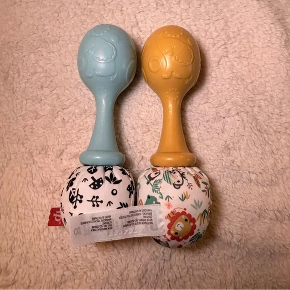 Fisher-Price Colorful Rattle Pair - Picture 4 of 7